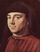 Antonello da Messina Portrat eines Mannes oil on canvas